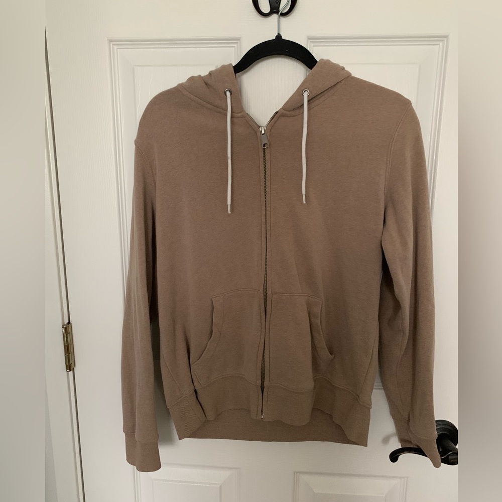 Simple tan hoodie Size L